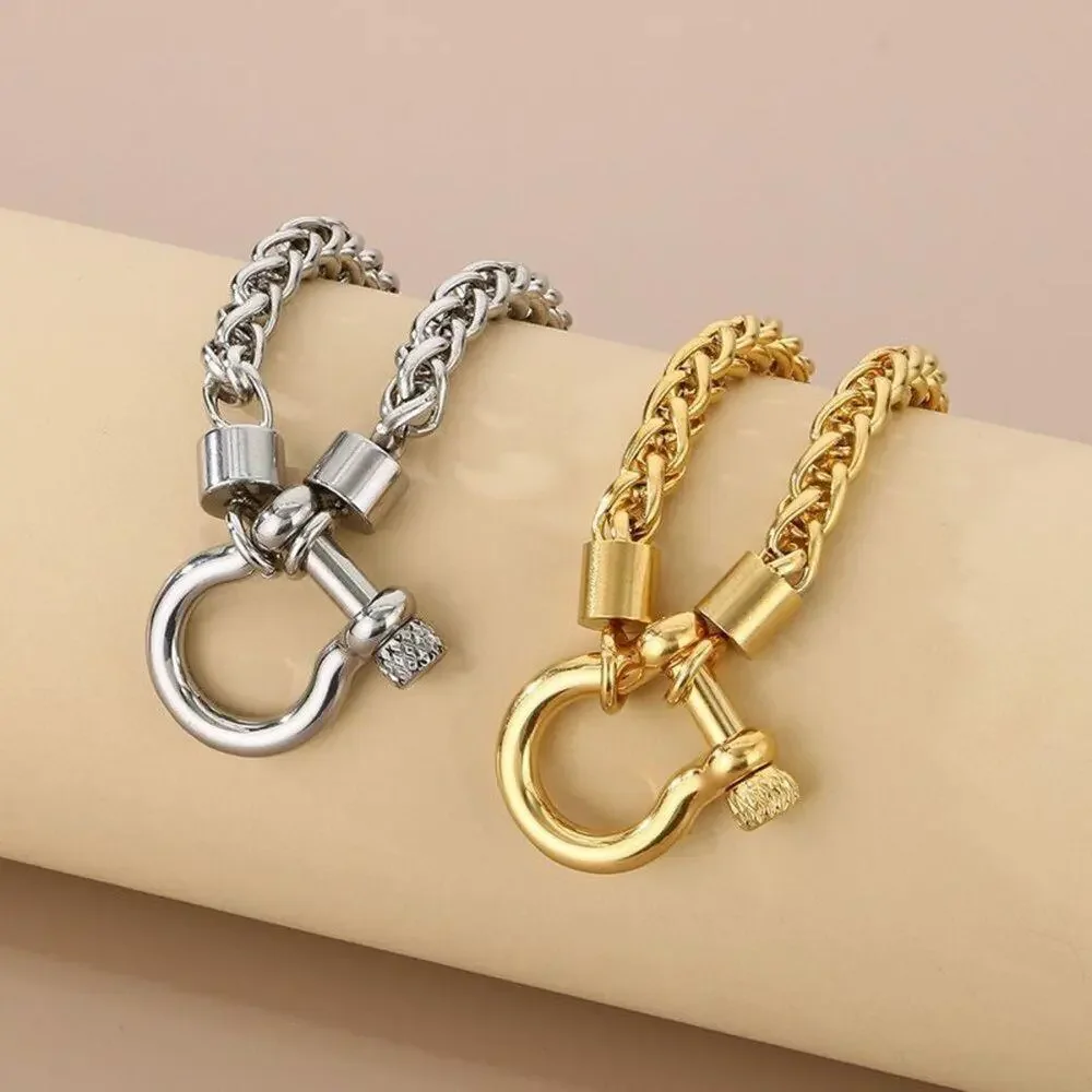 18K Horseshoe Gold Plated Bracelet